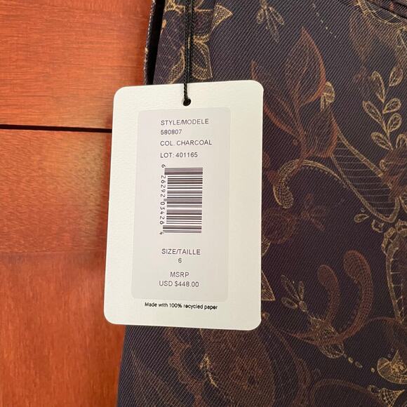 Amur Lewis Pants Wide Leg High Waisted Paisley Print Size 6 NEW - Picture 10 of 13